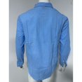 thumbnail image 6 of Npasoilc Chemise Tops for Men Cotton Linen Long Sleeve 1/3 Button Up Turn Down Collar T-Shirts Breathable Lapel Beach Shirts Daily Casual Loose Blouse Tops, 6 of 6