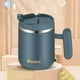 thumbnail image 5 of Taza de café de acero inoxidable de 450 ml con doble aislamiento y asa | Vaso de vacío reutilizable para casa, oficina y camping | Resistente a derrames y a prueba de fugas para bebidas frías y, 5 of 6
