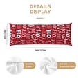 thumbnail image 3 of Gaeub Ho Pattern Funny Christmas Printed Long Body Pillowcase Envelope Closure 1 Pack Wrinkle for Night Sweats - 20x54 in, 3 of 8