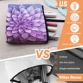 thumbnail image 3 of Makeup Bag Small Toilet Cosmetic Bags Travel Makeup Case Waterproof for Women Girls 6.7X9.45inches - Purple Flower With Overlap Petals, 3 of 7