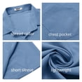 thumbnail image 5 of COOFANDY Men's Short Sleeve Button Down Shirt Casual Beach Summer Outfit, 5 of 6