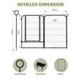 thumbnail image 2 of BeesClover Commercial-Grade Foldable 40 Inch Dog Playpen for Small/Medium Dogs | Secure Lock Metal Pet Fence, Quick Assembly for Backyard, Travel & Home Use – Weatherproof Exercise Pen, 2 of 5