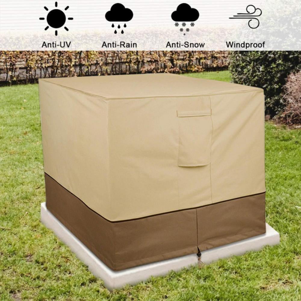 AC Unit Covers Outdoor Fits up to 34X34X30 Inch Durable Waterproof Windproof and Snowproof Design NEAGLORY Air Conditioner Cover for Outside 