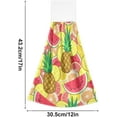 thumbnail image 3 of GZHJMY Tropical Fruit Hanging Kitchen Towels Set of 2 Summer Pineapple Soft Dish Cloth Tie Towel Washable Hand Towel for Bathroom Tabletop, 3 of 7