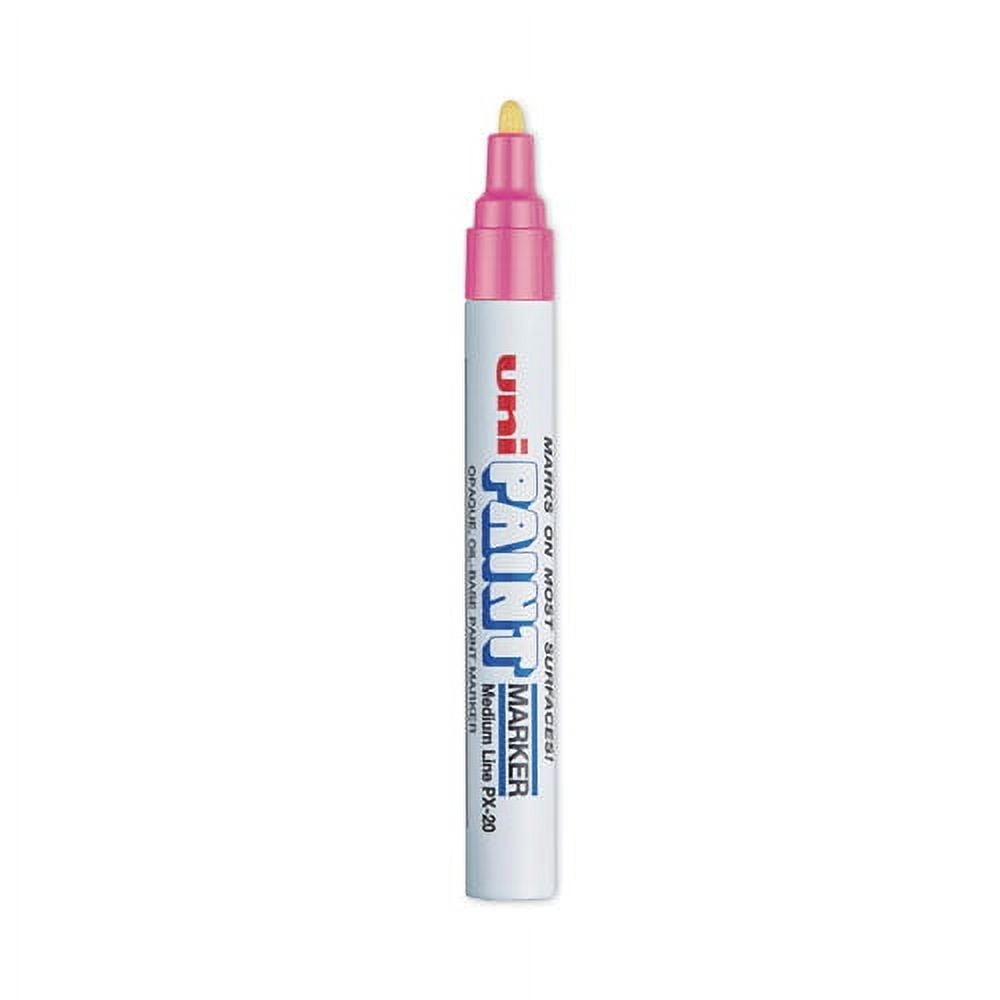 Permanent Marker, Medium Bullet Tip, Pink | Bundle of 5 Each