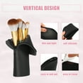 thumbnail image 4 of Unique Bargains Silicone Makeup Brush Bag Stand Up Travel Makeup Brush Holder Portable Makeup Brush Pouch Cosmetic Black, 4 of 8