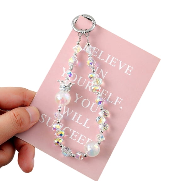 Beaded Phone Lanyard Fashion Phone Charm Strap Multiple Use Accessories for Keychain Smartphone Decoration Everyday Use