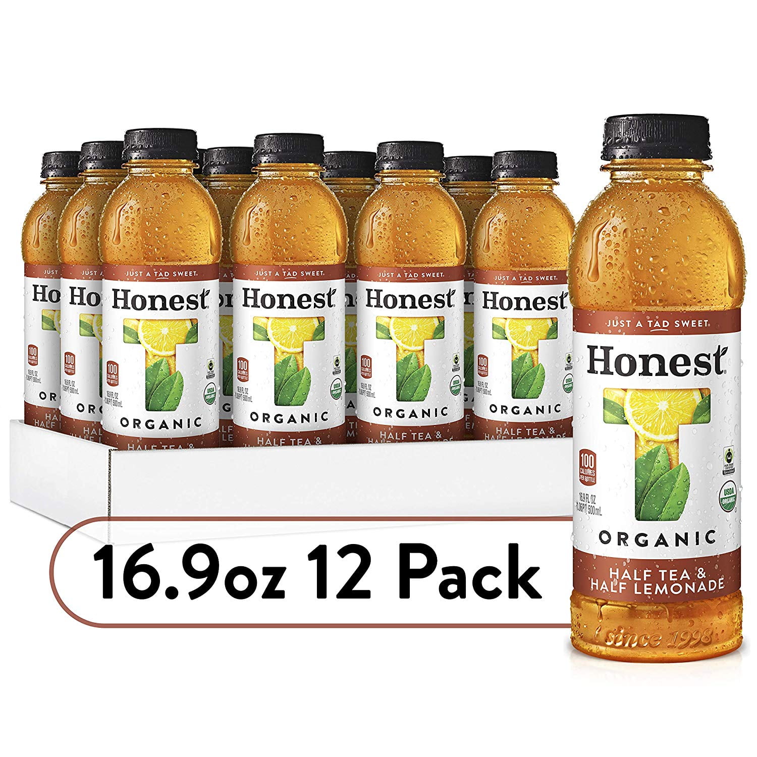 Honest Tea Organic Fair Trade Half Tea & Half Lemonade Gluten Free Iced