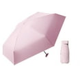 thumbnail image 2 of Mini Umbrella Small Travel Umbrella with Case Ultra-Portable Anti-UV Umbrella Compact Pocket Rainproof Windproof Umbrella Ultra-Light Small Parasol for Women Man Students Travel, 2 of 10
