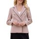 thumbnail image 1 of BLAZER DE TRABAJO PARA MUJER INSPIRE CHIC, CHAQUETA DE TRAJE DE DOBLE BOTONADURA 2XL ROSA, 1 of 5