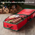 thumbnail image 5 of Manwang Gift Wrapping Storage Box Christmas Wrapping Paper Storage Bag with Flexible Partitions Pockets Capacity Durable Handle Pe Gift Wrap Organizer, 5 of 8