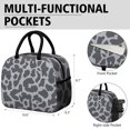 thumbnail image 6 of Womens White and Black Of Leopard Print Lunch Box for Work,Insulated Lunch Bag for Women,Loncheras Para Mujer,Leakproof Adult Lunch Bag for Work,Beach,Travel,Picnic,Camping, 6 of 7