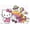 Premium Poster & Mount Bundle, variant on Hello Kitty - Retro Rainbow Wall Poster, 14.725" x 22.375", Framed