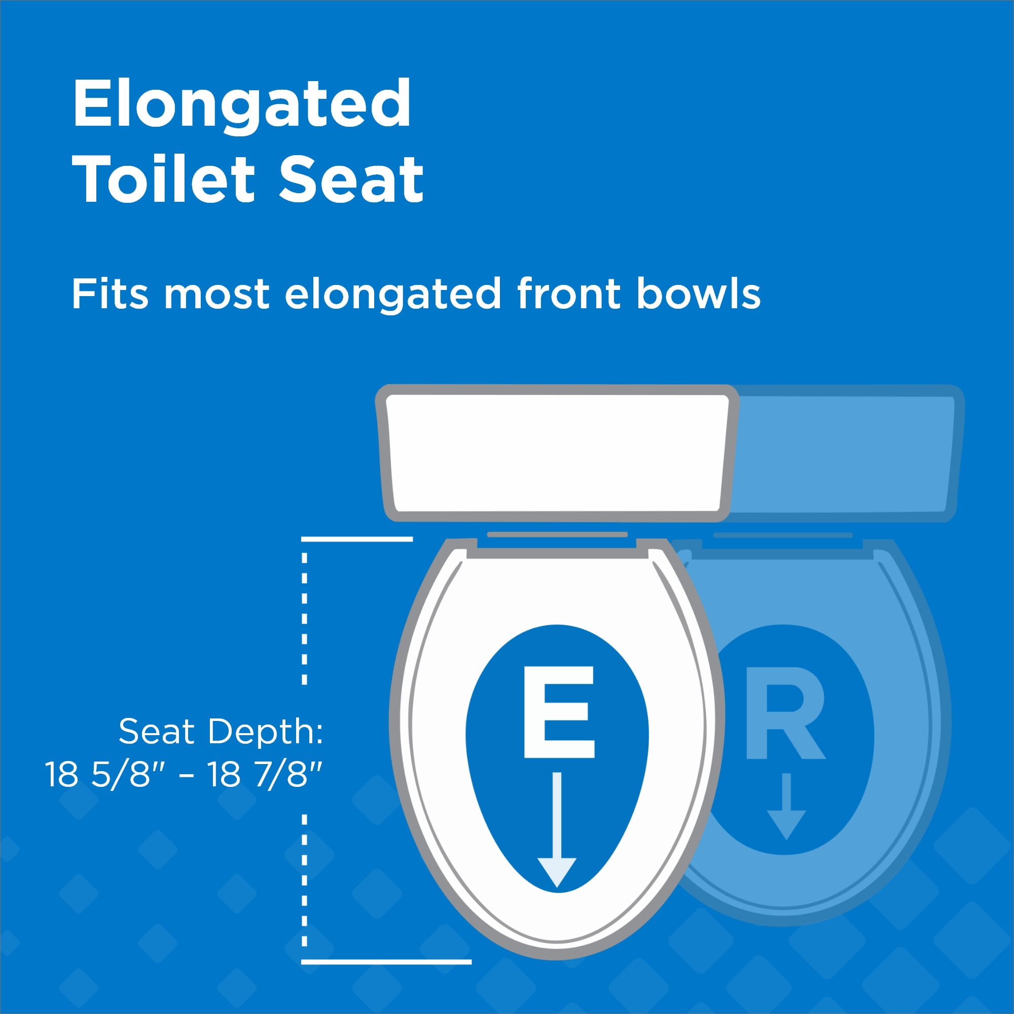 Gerber G0099213 Hinsdale Elongated Closed-Front Toilet Seat - White