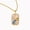 Gold Aquarius, variant on Zodiac Necklace for Women Constellation Sign Tag Rectangular Pendant Enamel Stainless Steel Colorful Cubic Zirconia Vintage O Chain Dainty Personalized Gift Jewelry Silver Plated Gemini