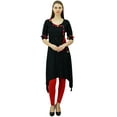 thumbnail image 6 of Phagun Angrakha Style Rayon Womens Tunic Kurta Pom-Pom Designer Kurti Top Indian Clothing, 6 of 7