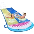 thumbnail image 2 of Slip and Slide Water Double Sliding Lanes, Water Splash Slide with 2 Body Boards Summer Pool Inflatable Kid Slides for Garden Outdoors, 2 of 8