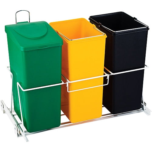 The Smart Bin 12 Gallon under counter pullout waste and recycling