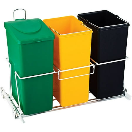 counter pull under gallon recycling waste system bin smart
