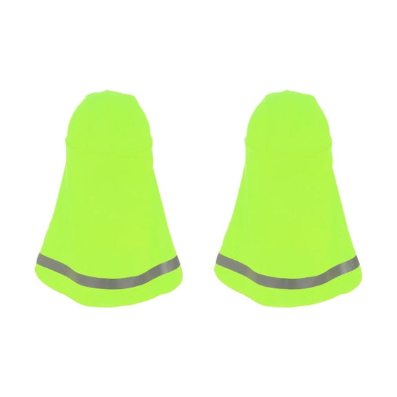 Uxcell Hard Hat Sun Shade, 2 Pcs Hard Hat Liner Neck Shade Sun Protector, Fluorescent Green