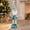 Santa, variant on Blue snowman Standing Figure, Telescoping Christmas Doll Decor, Vintage Plaid Fabric Stretchable Figures, for Xmas Tree Home Party Festive Decor Christmas New Year Gift, Holiday Display Collection