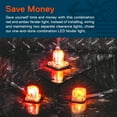 thumbnail image 2 of 2pc 5" DOT Amber/Red LED Clearance Marker Fender Light Set for Trailer Hauler, 2 of 8