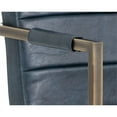 thumbnail image 5 of Sunpan Jafar 19" Faux Leather Dining Armchair in Vintage Blue (Set of 2), 5 of 6