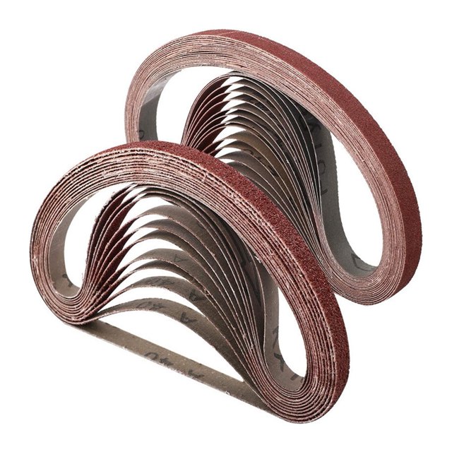 100pcs 10 * 330mm Cinturones abrasivos Máquina abrasiva Cinturón de carpintería Pulido de metal pulido Cinturón abrasivo