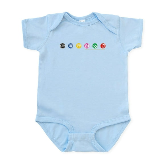 CafePress - Power Rangers Dino Zord Emblems - Baby Light Bodysuit, Size Newborn - 24 Months