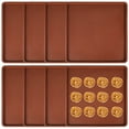 thumbnail image 1 of 8 PCS Silicone Dehydrator Trays, 14 x 14 Inches Silicone Dehydrator Sheets Compatible with Excalibur, Non-Stick Silicone Mat with Edge for Fruits Vegetables Meat, Leather Dehydrator Tray for Liquid, 1 of 6