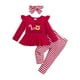 thumbnail image 1 of Disfraz navideño para niña pequeña Doresbebe, conjunto rojo de 3 piezas, 1 of 6