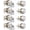 Brushed Nickel, variant on 4 Pack Entry Door Locksets with Single Cylinder Deadbolt, Oil Rubbed Bronze Exterior Door Lock Set with Same Key, Front Roound Door Knob and Deadbolt Set