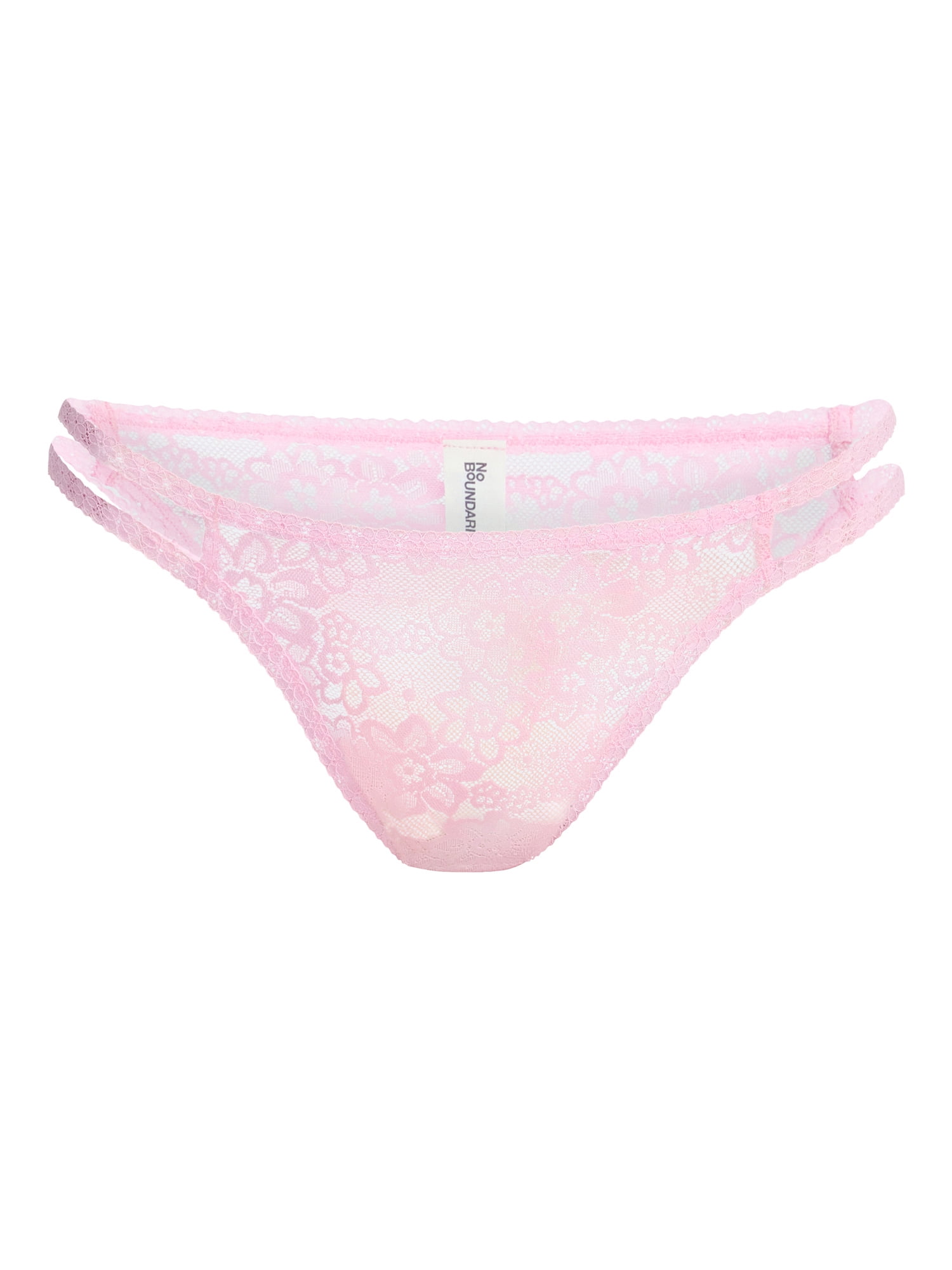 No Boundaries Strappy Lace Cheeky Panties, 3-Pack, Women's, Sizes XS-XXXL
