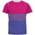 thumbnail image 1 of LGBT Bisexual Pride Flag All Over Mens T Shirt, 1 of 2