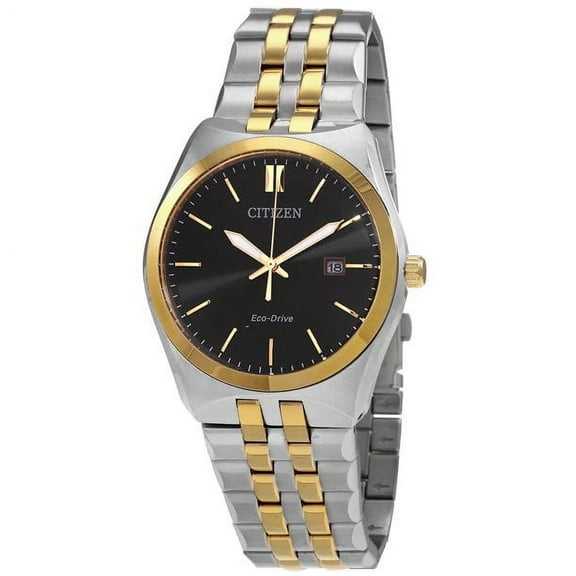 Citizen Eco-Drive Men's Corso Black Dial Two-Tone Watch BM7334-58E