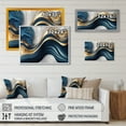 thumbnail image 4 of Designart Abstract Geode Waves Blue I Canvas Wall Art, 4 of 5