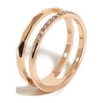 thumbnail image 4 of Couples Titanium Stainless Steel Wedding Engagement Band Rings-2pcs，8#, 4 of 5