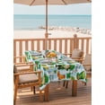 thumbnail image 3 of Rectangle Outdoor Tablecloth With Umbrella Hole And Zipper– St. Patrick's Day Pattern Waterproof Patio Table Cover for Party, Picnic, Backyard, 60"x102" , Irish Leprechauns Lucky Clovers, 3 of 8