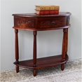 thumbnail image 1 of International Caravan Windsor Table Console Demi-Lune en Noyer Teinté, 1 of 3