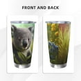 thumbnail image 3 of Fotbe Daisy Koala Pattern 20 oz Tumbler Stainless Steel Vacuum Insulated Coffee Ice Cup Double Wall Travel Flask Leak-proof Coffee Cup-Without Straw, 3 of 8