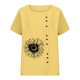 thumbnail image 3 of Camiseta Casual de Manga Corta con Botón de Cuello Redondo de las Mujeres, Tops Cortos para las Mujeres, 3 of 3