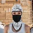 thumbnail image 2 of Unique Bargains 1 Pc Geometric Balaclava Face Mask Gray White, 2 of 5