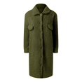 thumbnail image 4 of DHFJKG Women's Winter Teddy Long Jacket Windproof Button-Down Solid Color Long Sleeve Turndown Collar Knee-Length Fuzzy Coat Thickened Soft Outerwear, 4 of 5
