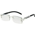 thumbnail image 6 of Gold Stylish Glasses Clear Lens Rectangular Retro Rimless Tinted Sunglasses, 6 of 12