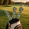 thumbnail image 5 of Yuyamidu Golf Ball Golf Club Head Covers Tropical Hibiscus Golf Headcovers for Woods and Driver Fairway Hybrids, Waterproof PU Leather Golf Club Cover Accessory, 5 of 7