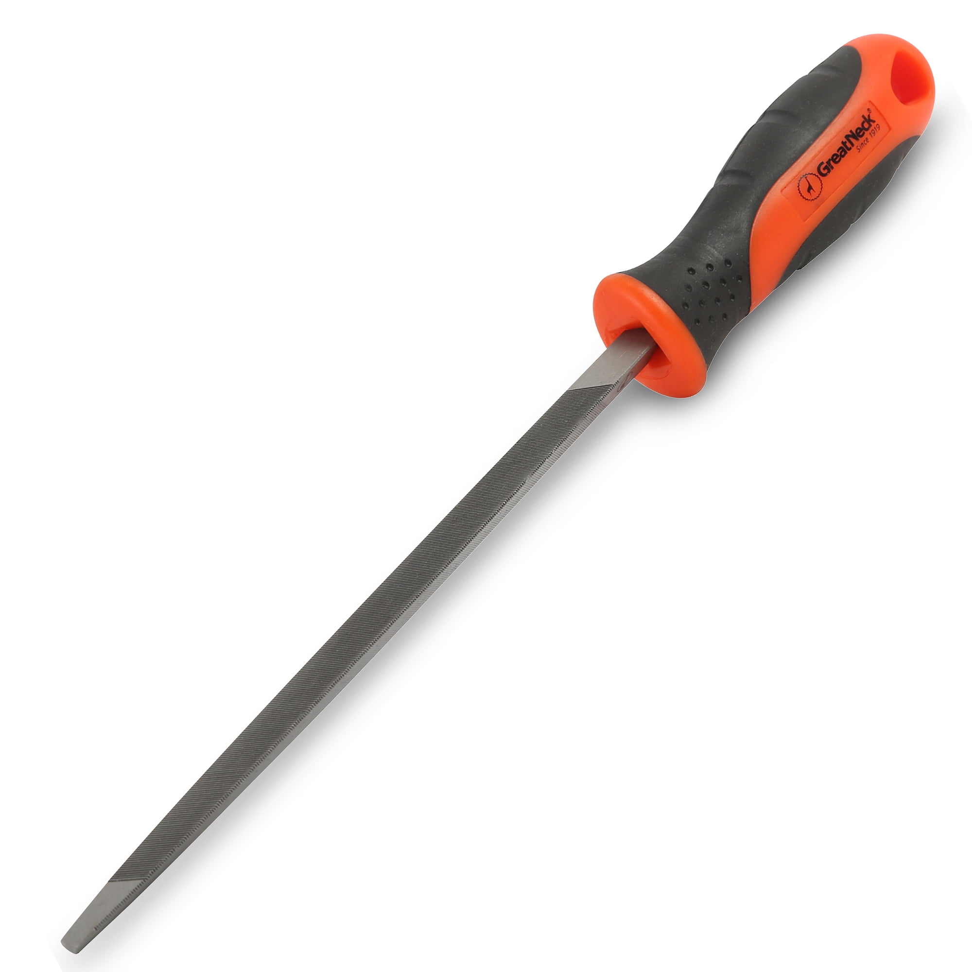 GreatNeck Extra Slim Taper File with Handle, 6 inch