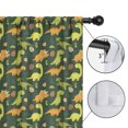thumbnail image 4 of Blackout Kids Curtains,DarkGreen Cartoon Dinosaurs Eggs Pattern Childrens Insulated Curtains Set Of 2,Bedroom Essentials,Toddler Room Decor 52"x84", 4 of 5