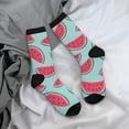 thumbnail image 5 of KLL Watermelon Print Cool Socks Men's Women's Crew Socks Funny Crazy Novelty Stockings, 5 of 6