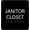 Black, variant on ADA CENTRAL SIGNS - 6" X6" Janitor Closet Sign - ADA Compliant Tactile Graphics Grade 2 Braille Text Acrylic Wall Signs - Janitorial, Custodian, Sanitation, Maintenance, Cleaning Supplies Door Sign