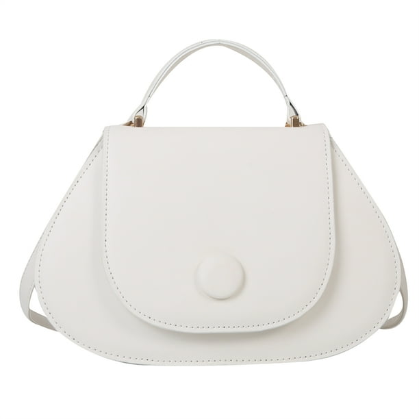 Bolso de mujer PU Satchel Bolsos Simple elegante Clutch Crossbody Bag (Blanco) FLhrweasw Nuevo